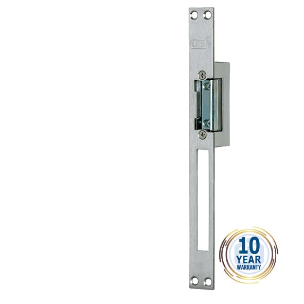 Cdvi - Gache symetrique a emission 1 temps 12V AC-DC + tetiere inox