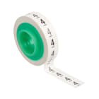 3M Electricite - Scotchcode Blister de 3 rubans Blanc imprimés "4" pour dévidoir STD 0-9