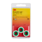 3M Electricite - Scotchcode Blister de 3 rubans Blanc imprimés "4" pour dévidoir STD 0-9