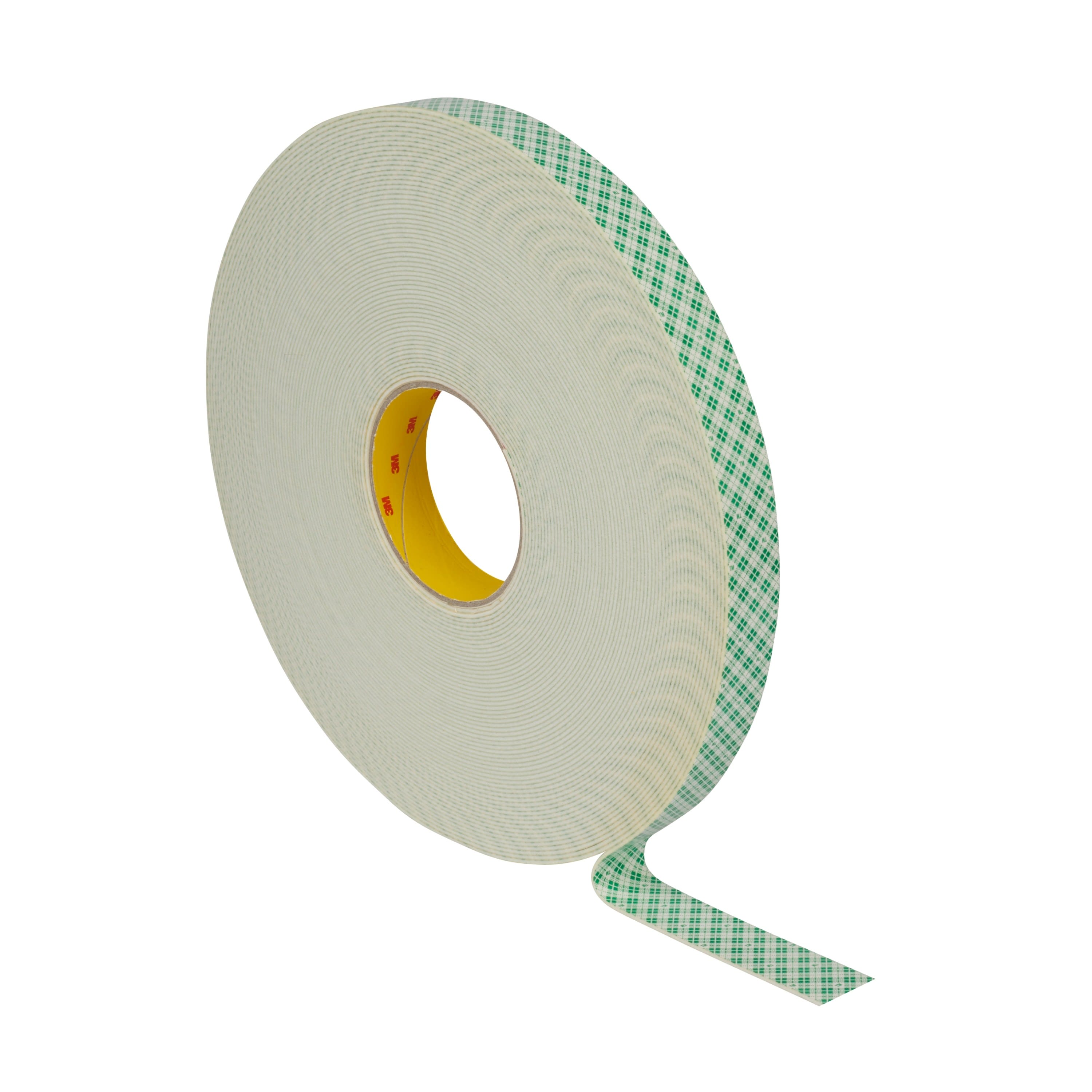 3M Electricite - Ruban mousse double face adhésif 3M 4026, Blanc, 1,6mm x 25mm x 33m