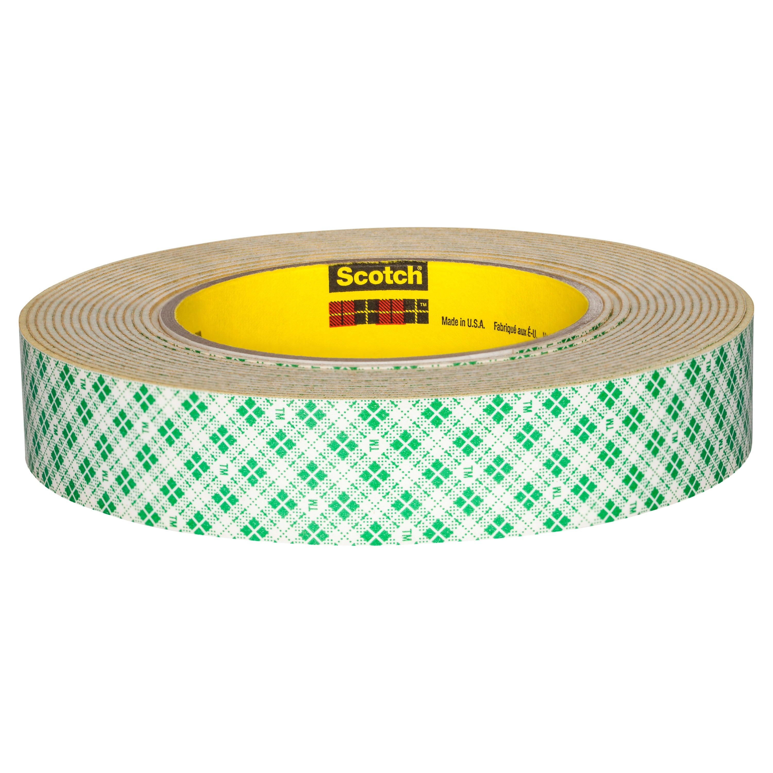 3M Electricite - Ruban mousse double face adhésif 3M 4026, Blanc, 1,6mm x 50mm x 33m
