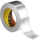 3M Electricite - Ruban adhésif métallique Aluminium 1436 avec liner, couleur Argent, 50mm x 50m