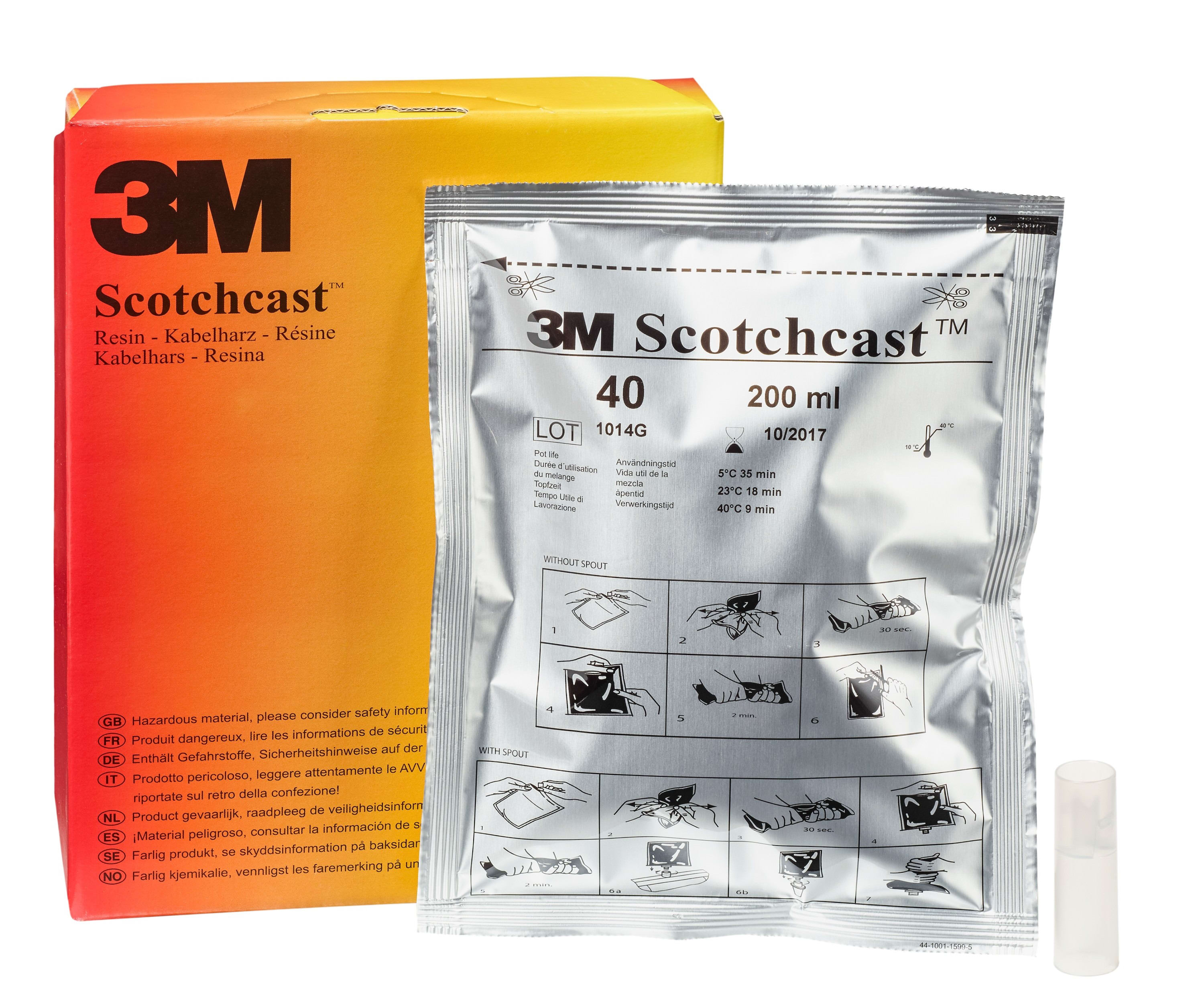 3M Electricite - 3M Scotchcast Résine 40 PU taille B - 230 G - 200ml