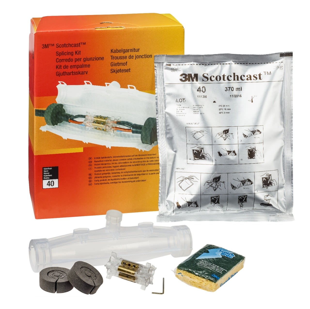 3M Electricite - 3M Scotchcast Jonction BT 92NBA3C avec connecteur