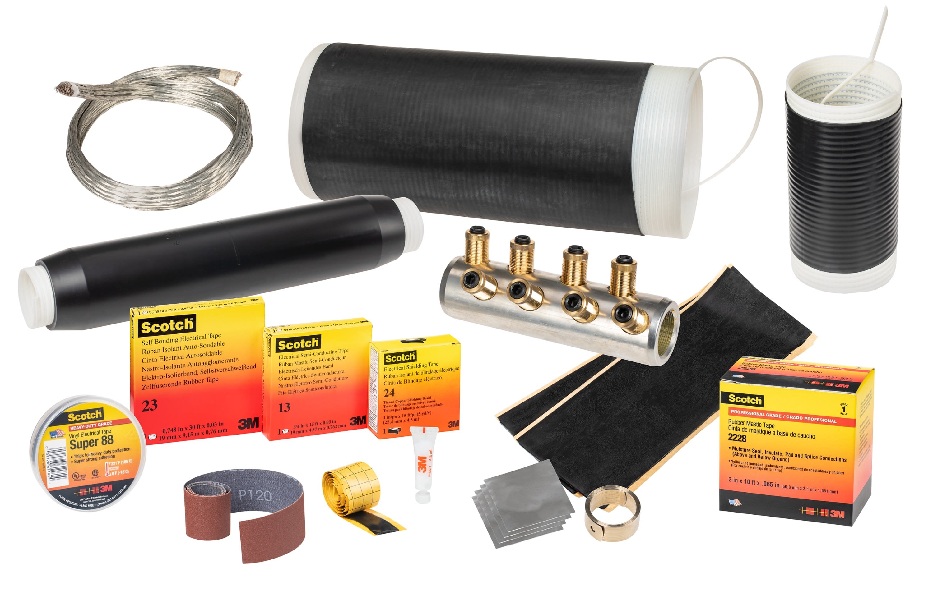 3M Electricite - 93-A 253 Trousse Jonction J3UP RF RSM 24kV 95mm² à 240mm² Al ou Cu 67.90.713