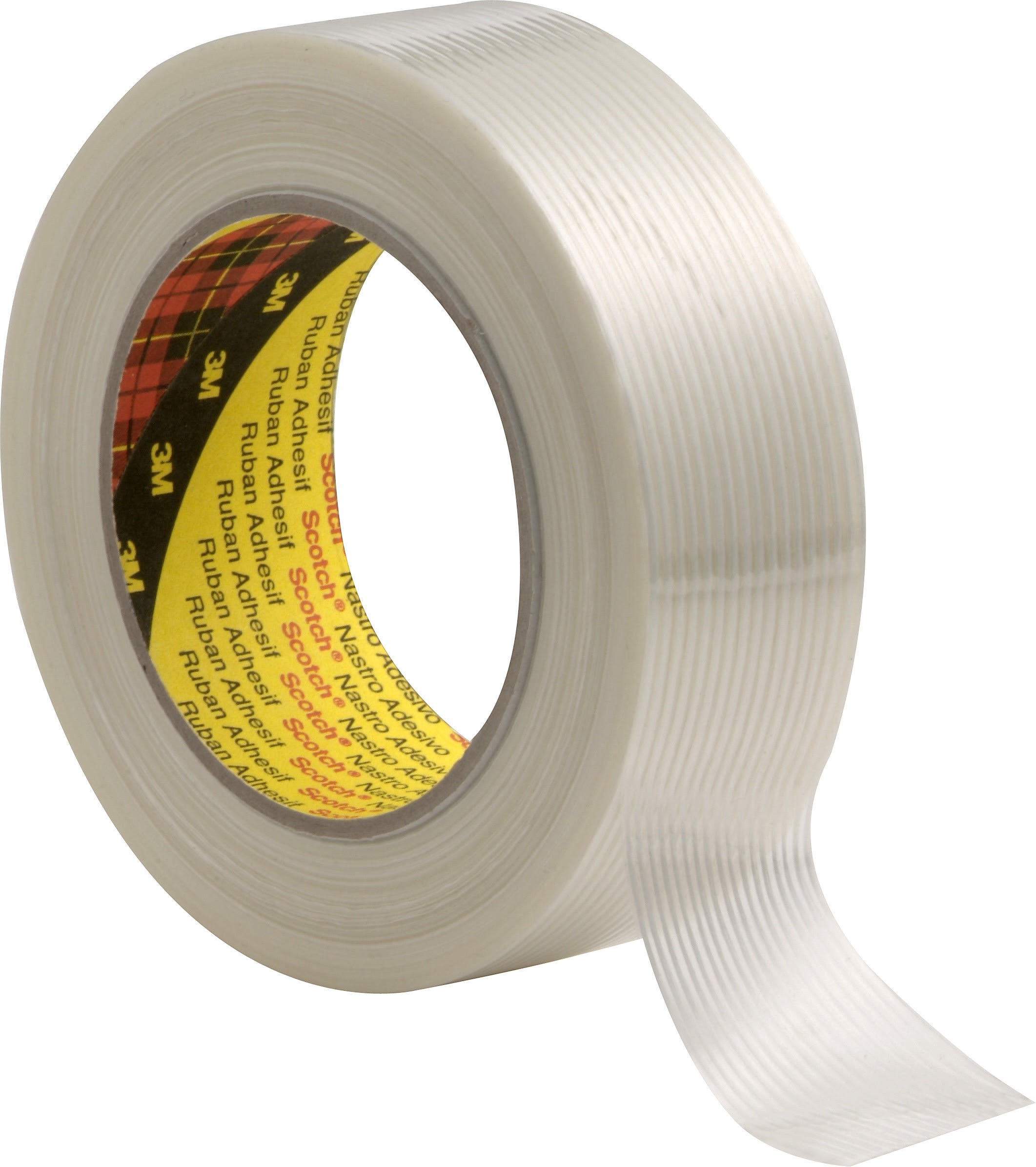 3M Electricite - Ruban adhésif de renforcement et cerclage Scotch 8956, Transparent, 38 mm x 50 m