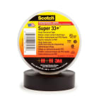 3M Electricite - Scotch Super 33+ Ruban isolant électrique haute perf. Noir 19mm x 20m ép.0,18mm