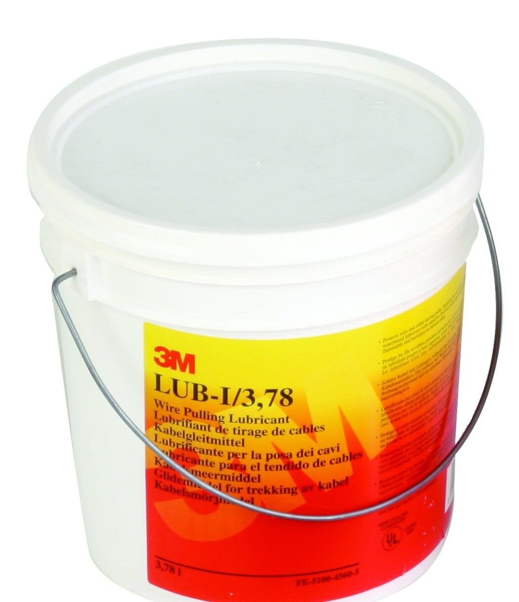 3M Electricite - Scotch LUB-I Lubrifiant de gaine de câble 3,78 L, gel polymère anti-frottement