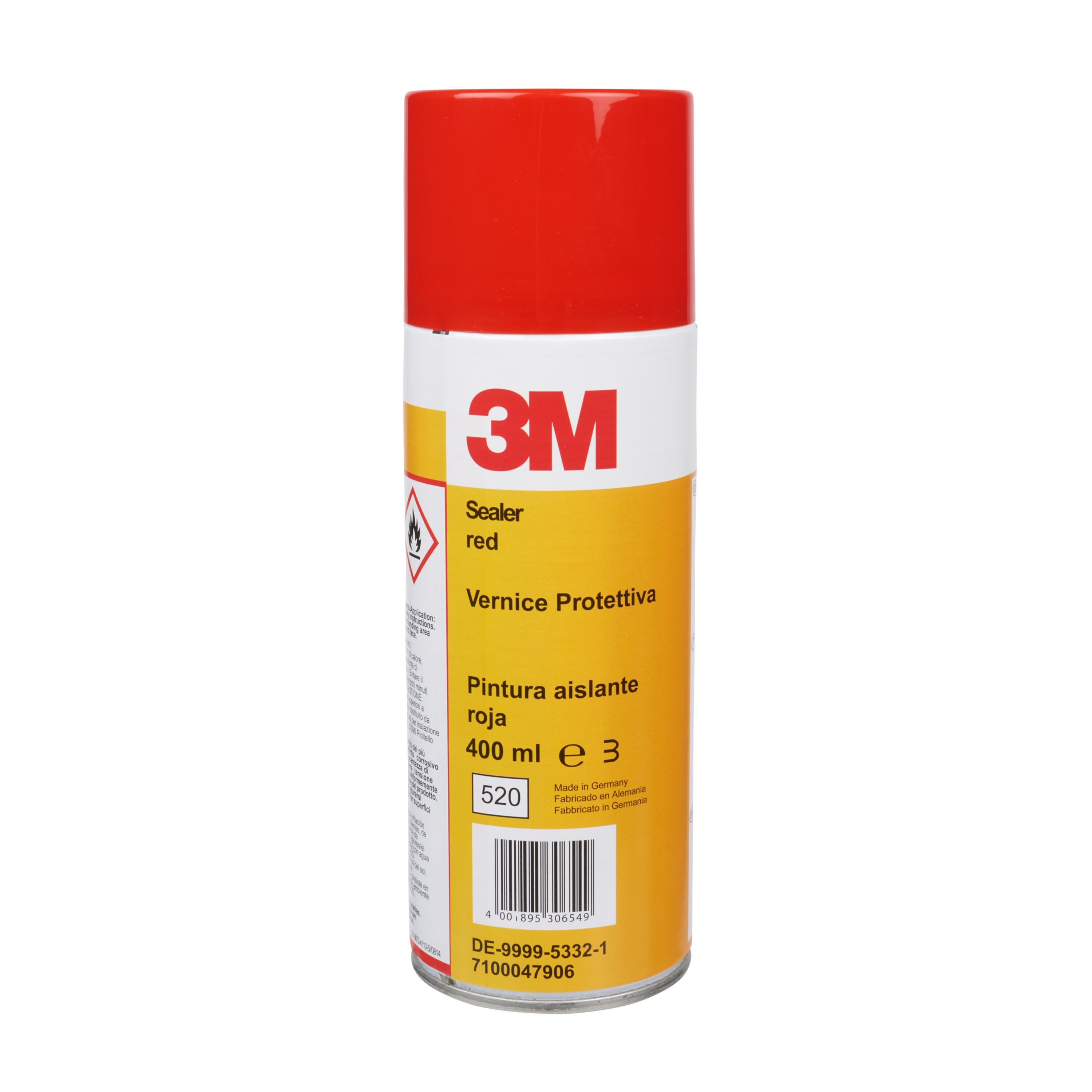3M Electricite - Scotch 1602 Aérosol VERNIS ISOLANT Rouge 400ml