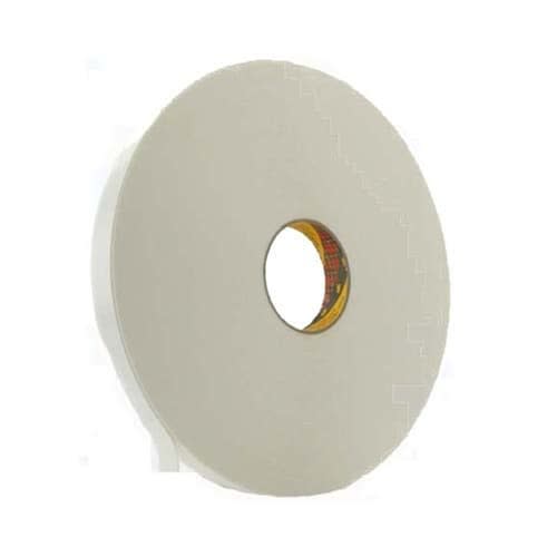 3M Electricite - Ruban mousse double face adhésif 3M 9546, Blanc, 1,6mm x 19mm x 66m