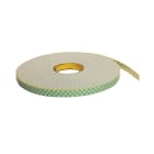 3M Electricite - Ruban mousse double face adhésif 3M 4026, Blanc, 1,6mm x 19mm x 10m