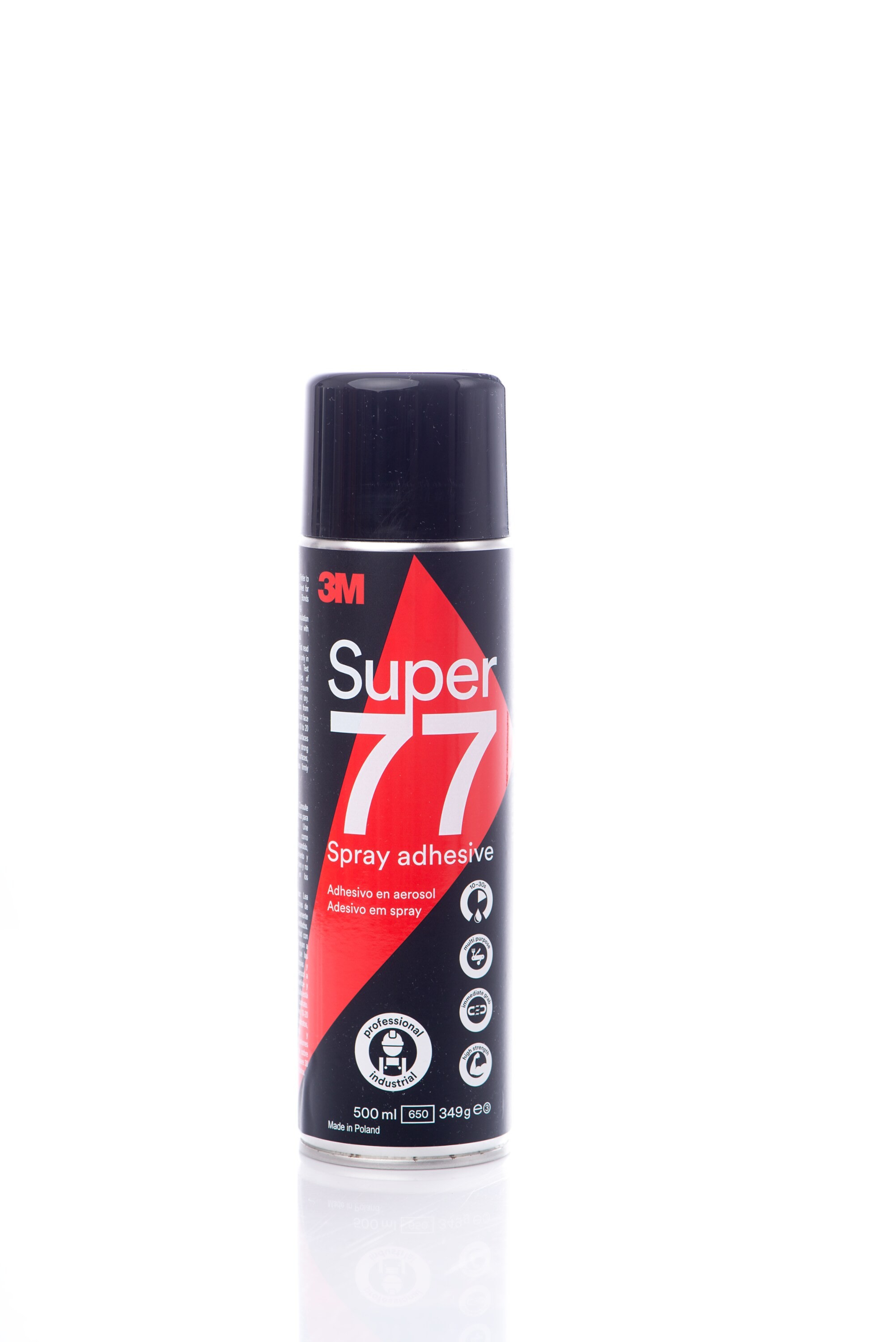 3M Electricite - Colle aérosol multi-usage 3M 77, Transparent, 500 mL