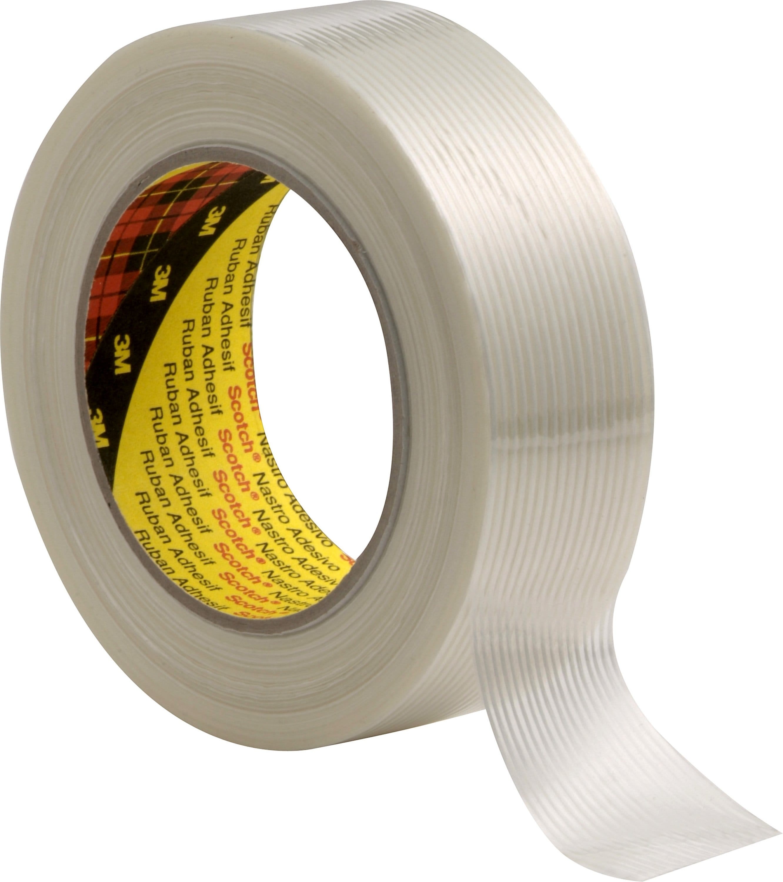 3M Electricite - Ruban adhésif de renforcement et cerclage Scotch 8956, Blanc, 50 mm x 50 m