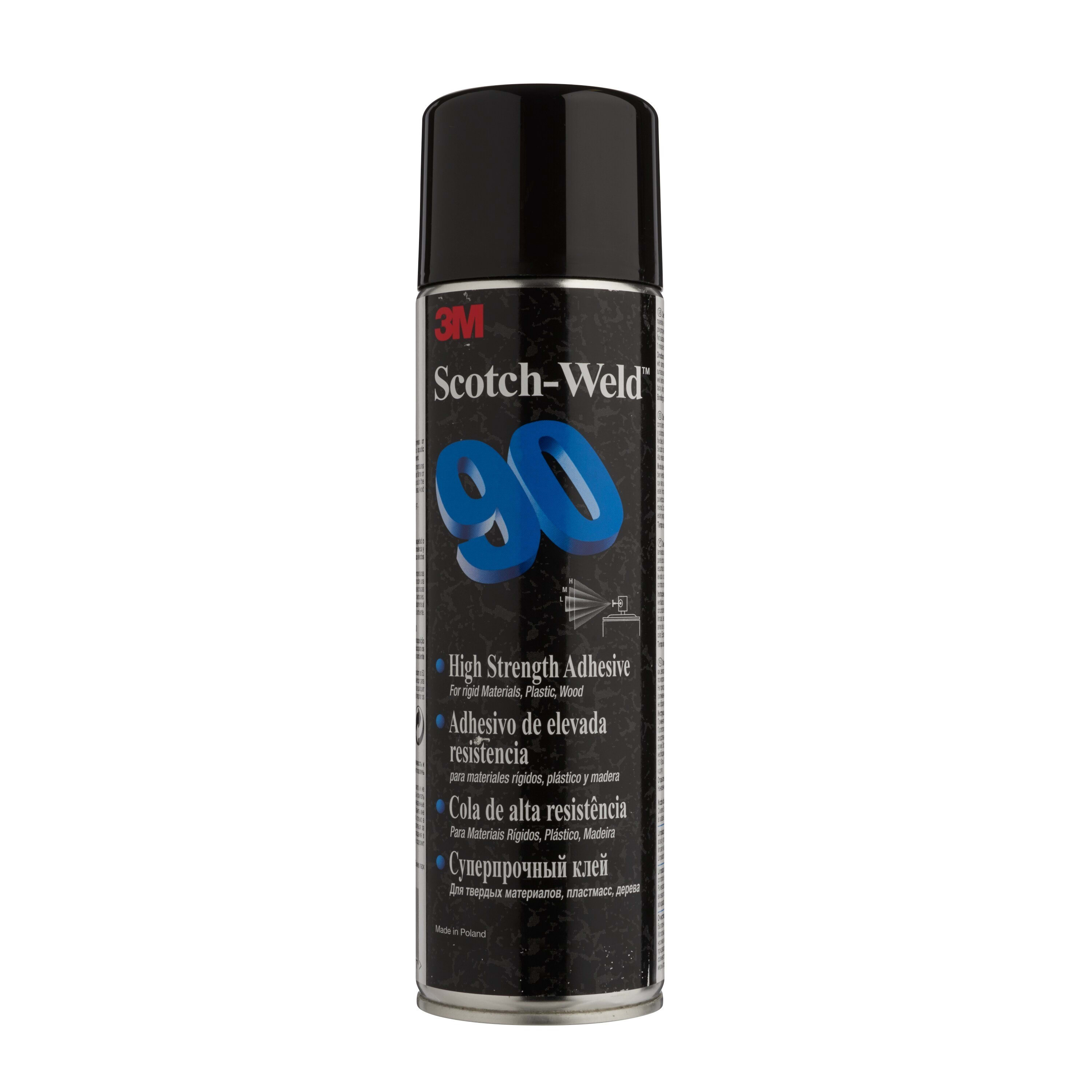3M Electricite - Colle aérosol haute performance 3M Scotch-Weld 90, Blanc, 500 mL