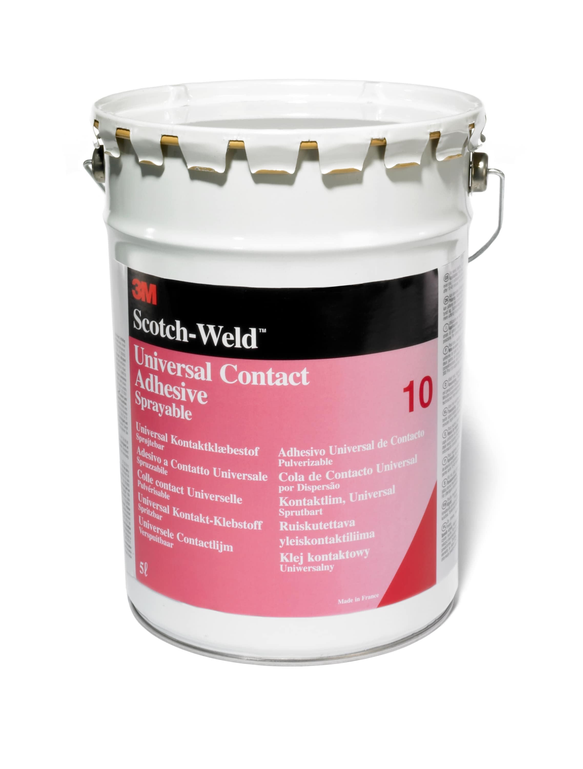 3M Electricite - Colle contact néoprène 3M Scotch-Weld 10, Jaune, 1 L