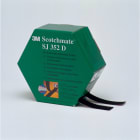 3M Electricite - Ruban boucles et crochets 3M SJ 352D, Noir, 25.4 mm x 5 m