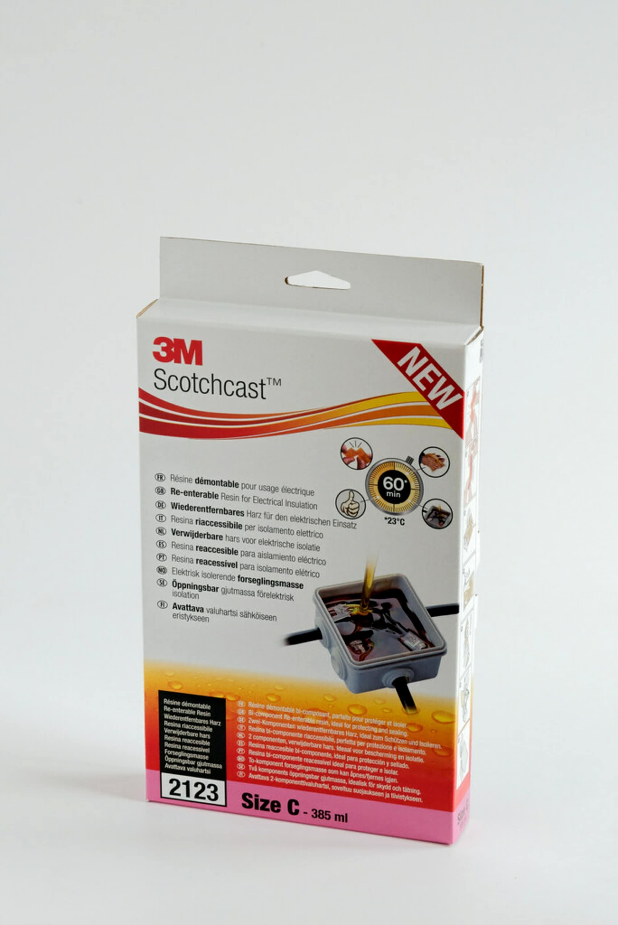 3M Electricite - Résine démontable 2123 Taille C : sachet 385ml