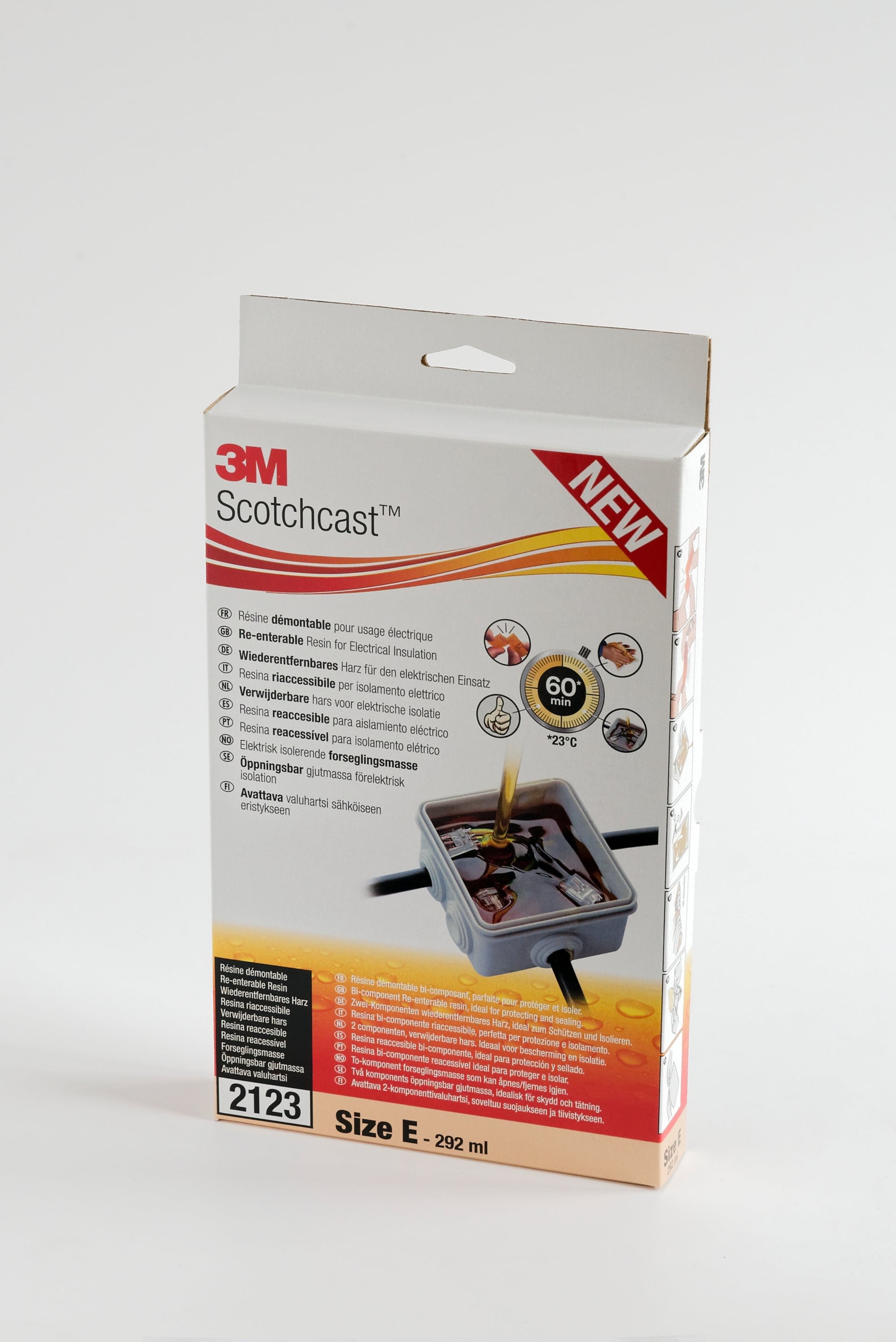 3M Electricite - Résine démontable 2123 Taille E : sachet 292ml