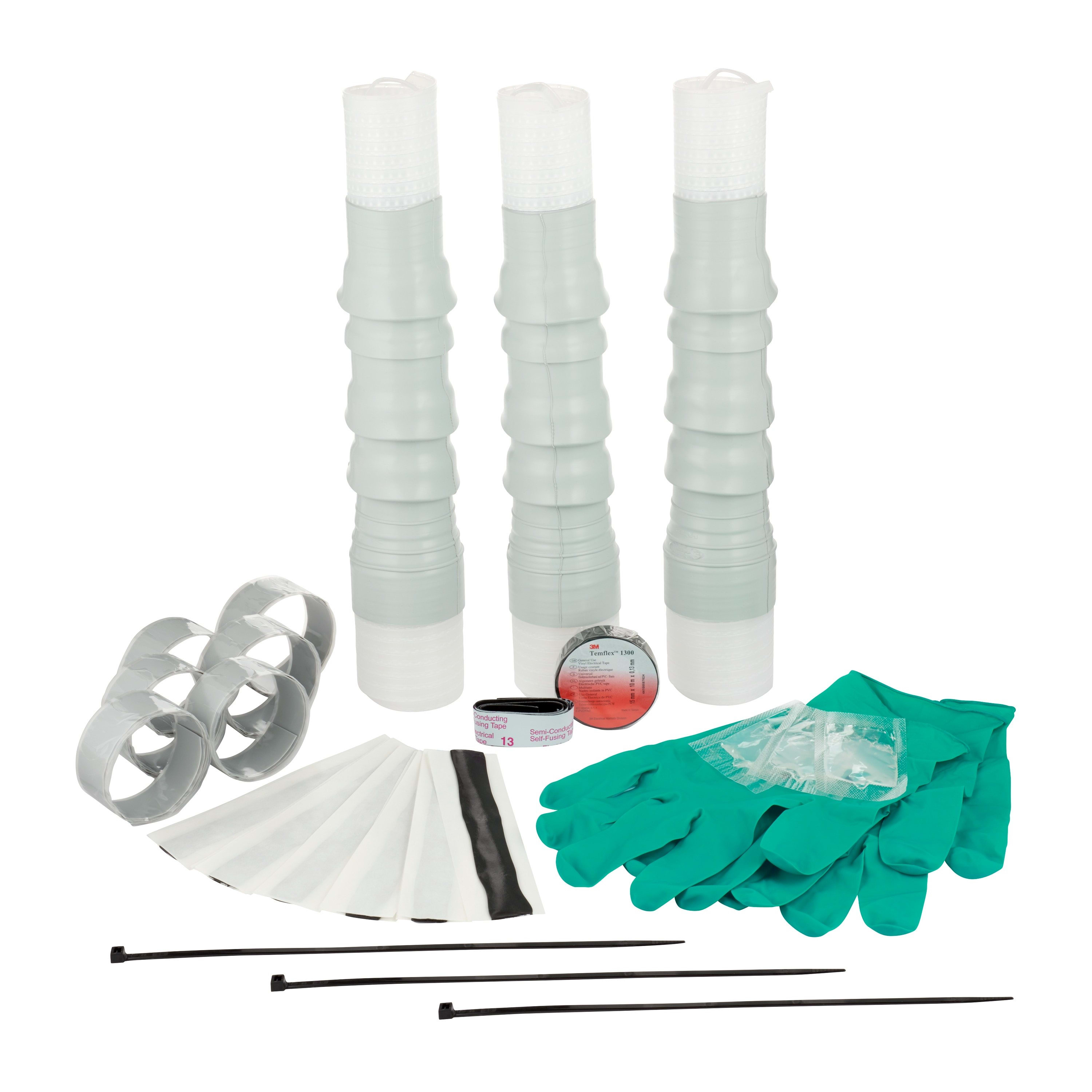 3M Electricite - QT II 93-EB 63-1 Kit de 3 gaines rétractables à froid MT