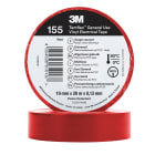 3M Electricite - Temflex 155 Ruban d'isolation électrique 19mm x 20m épaisseur 0,13mm Rouge