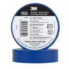 3M Electricite - Temflex 155 Ruban d'isolation électrique 19mm x 20m épaisseur 0,13mm Bleu