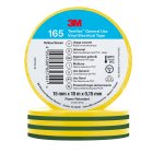 3M Electricite - Temflex 165 Ruban d'isolation électrique 15mm x 10m épaisseur 0,15mm Vert/Jaune
