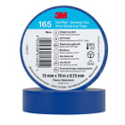 3M Electricite - Temflex 165 Ruban d'isolation électrique 15mm x 10m épaisseur 0,15mm Bleu
