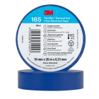 3M Electricite - Temflex 165 Ruban d'isolation électrique 19mm x 20m épaisseur 0,15mm Bleu