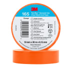 3M Electricite - Temflex 165 Ruban d'isolation électrique 19mm x 20m épaisseur 0,15mm Orange