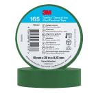 3M Electricite - Temflex 165 Ruban d'isolation électrique 19mm x 20m épaisseur 0,15mm Vert
