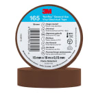 3M Electricite - Temflex 165 Ruban d'isolation électrique 15mm x 10m épaisseur 0,15mm Marron