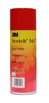 3M Electricite - Scotch 1617 Aérosol ZINC Gris Protection rouille et corrosion 400ml