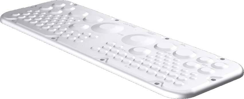 Rittal - Plaque passe câbles - AX - plastique - L447 P149 - avec tétine - coffret AX - T3