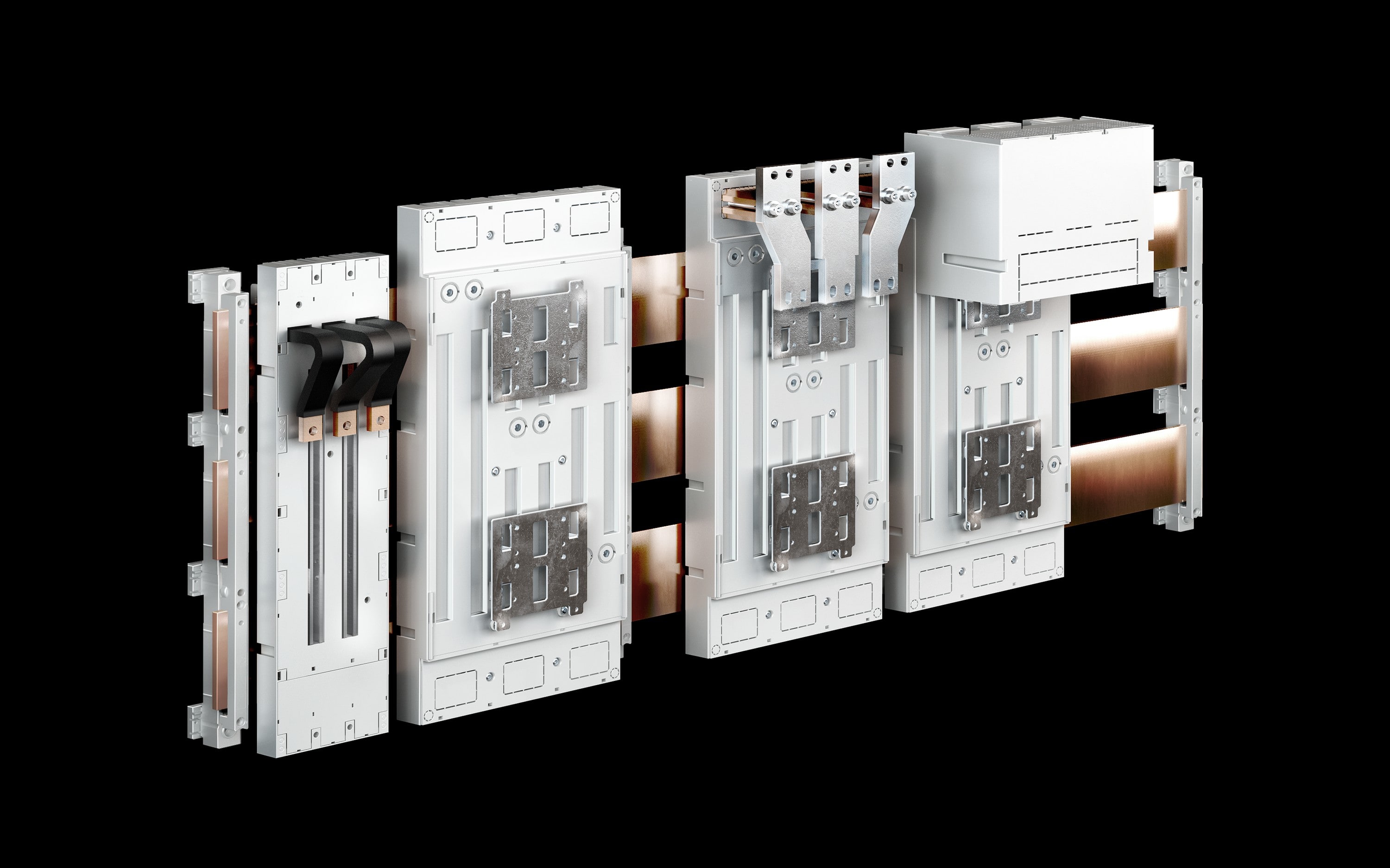 Rittal - Adapatateur appareillage 1000A 185mmfixation par vis-départ bas-trip.-1P.