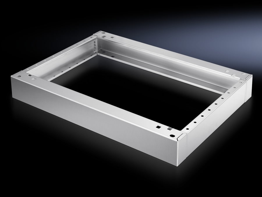 Rittal - Socle complet Acier inoxydable, pour pupitres L1200 P400