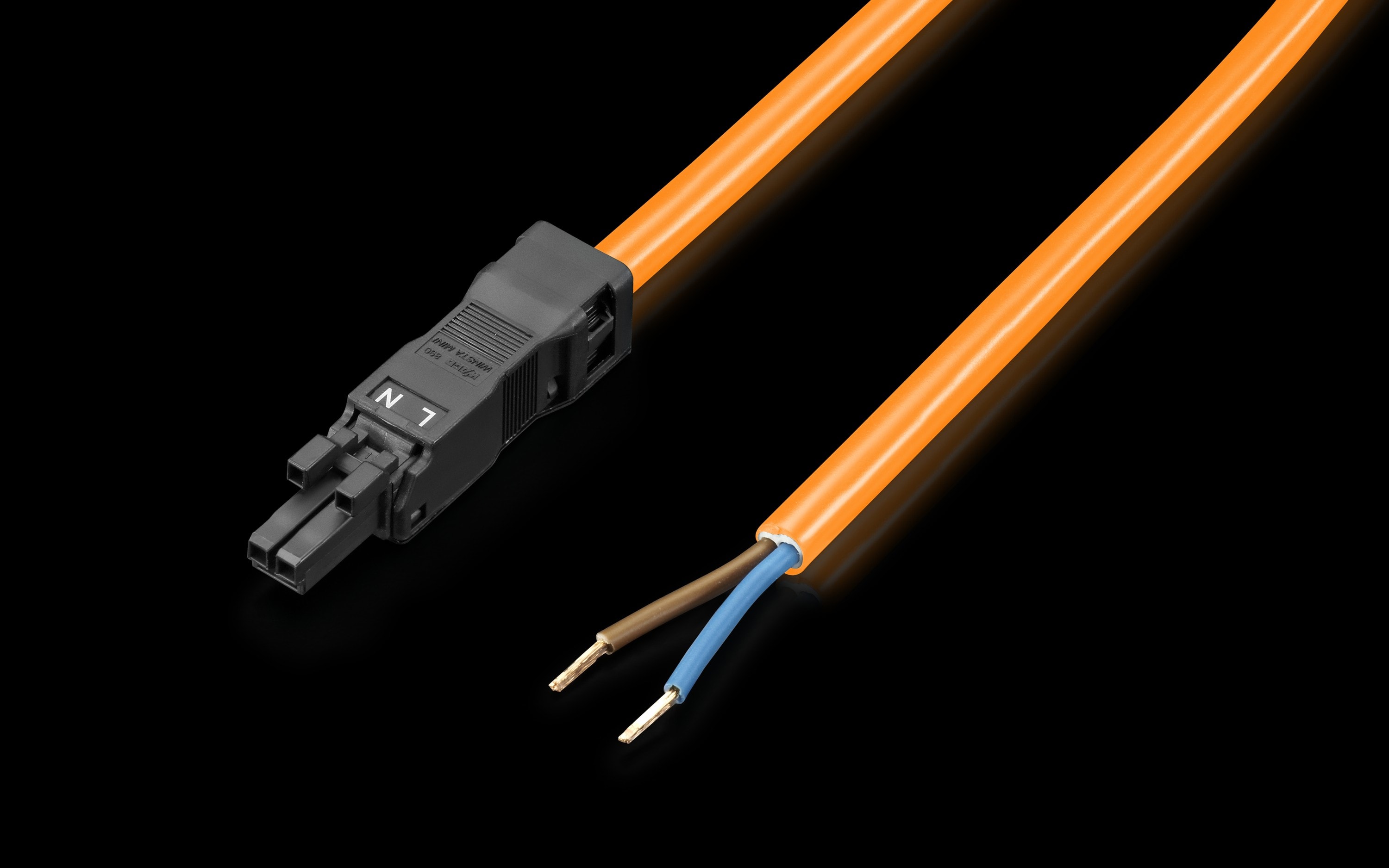 Rittal - Câbles de raccordement, pour alimentation, 2 pôles, 100-240 V - UL