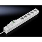 Rittal - Bandeau de prises pour prises CEI 320 19", 5 prises Schuko + disj.