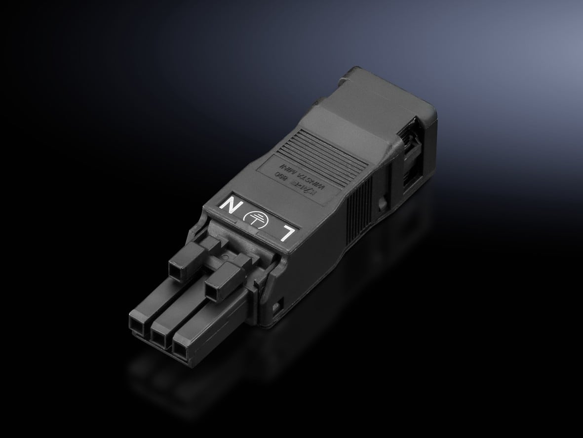 Rittal - Accessoires de raccordement femelle tripolaire 100-240V