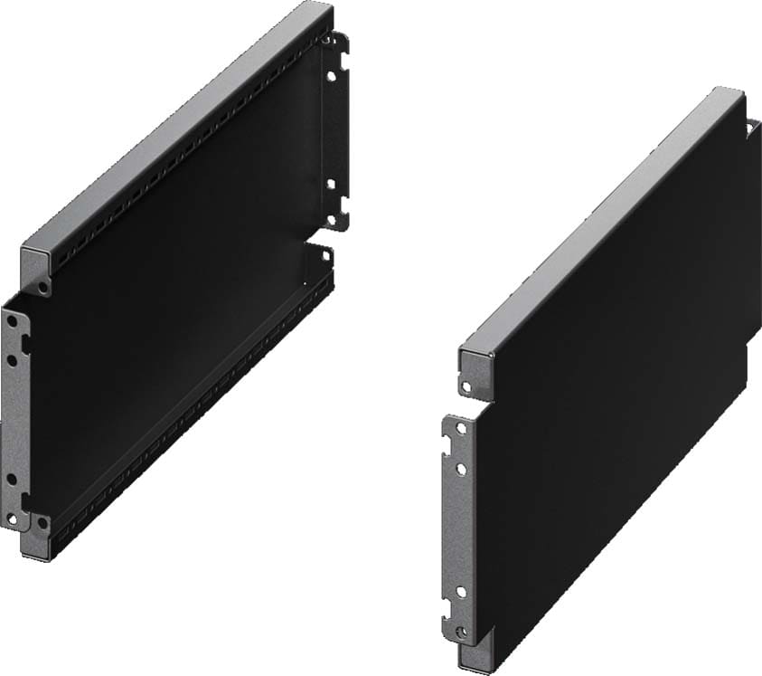 Rittal - 2 Plaque de socle latérale - AX - H200 P400 - RAL9005