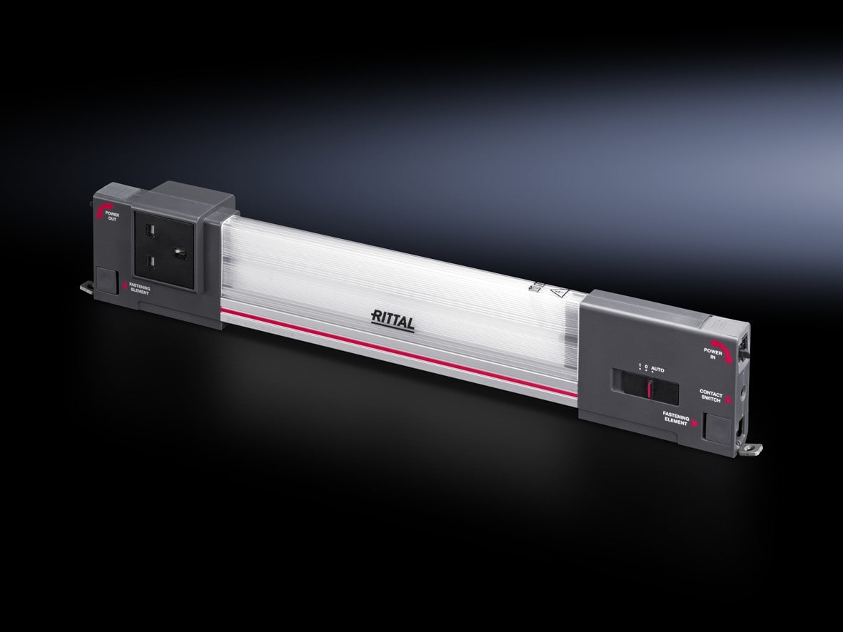 Rittal - Lampe LED 900lm-100-240V-prise GB - SZ - Éclairage optimal dans l'armoire