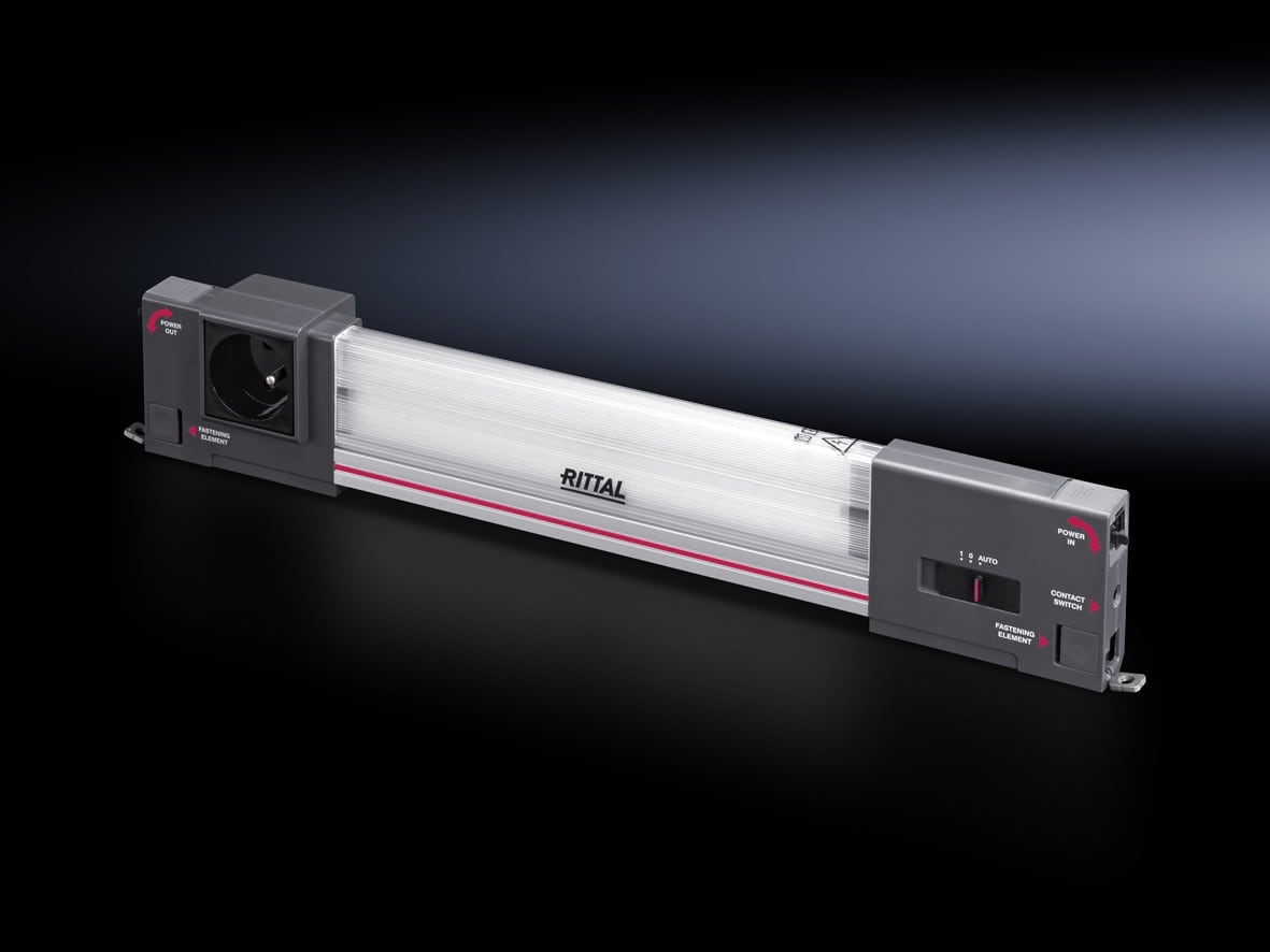Rittal - Lampe LED 900lm-100-240V-prise franç. - SZ - Éclairage optimal dans l'armoire