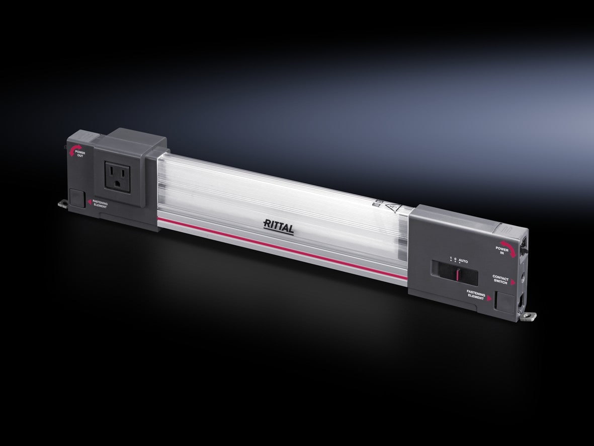 Rittal - Lampe LED 900lm-100-240V-prise améri. - SZ - Éclairage optimal dans l'armoire