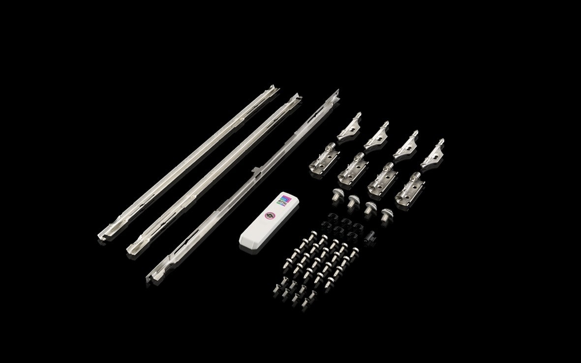 Rittal - Kit d'accessoires pour panneaux latéraux C4-H, pour H : 2000 mm