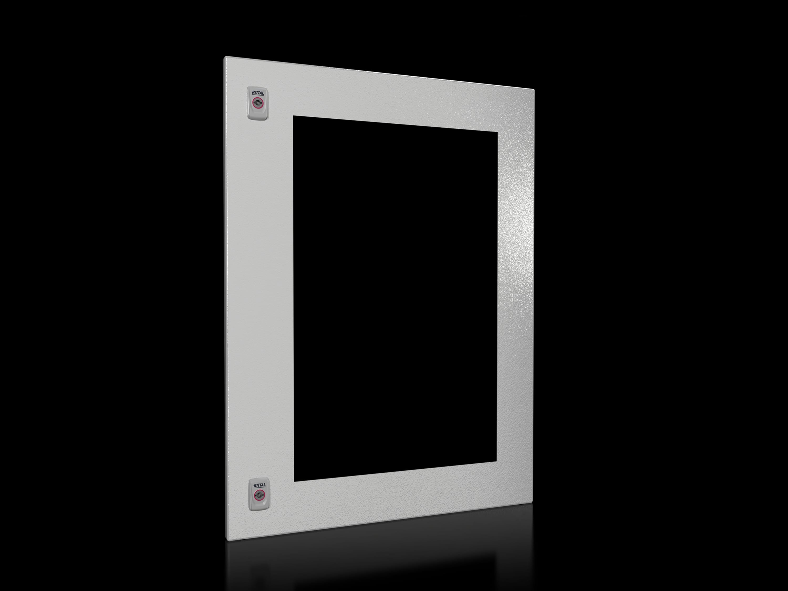 Rittal - Porte partielle armoire avec vitre - VX25 - acier - L600 H800 - IP54 - RAL7035