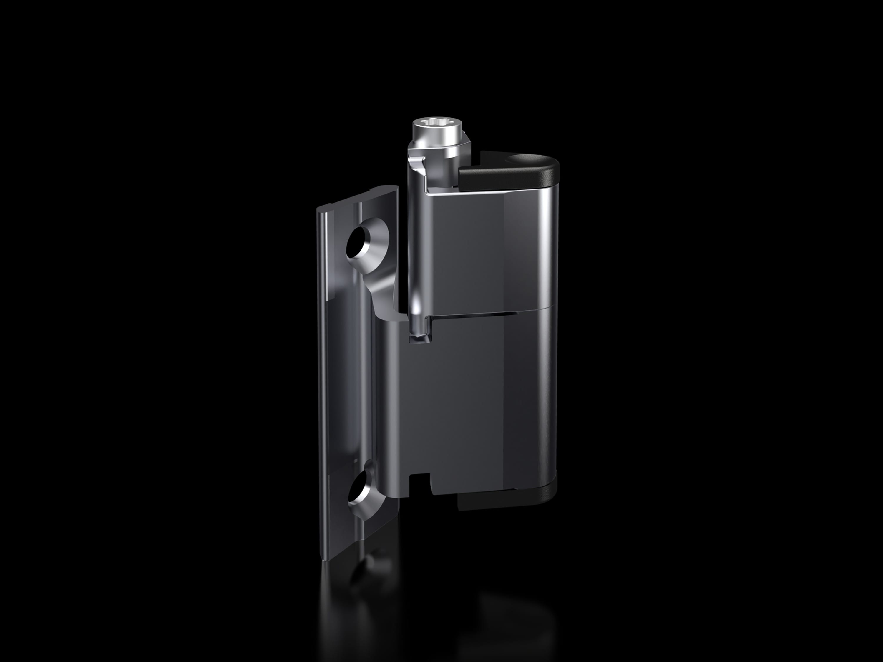 Rittal - Charnières à 180°, en tôle d'acier, revêtement de surface chrome-cuivre-nickel