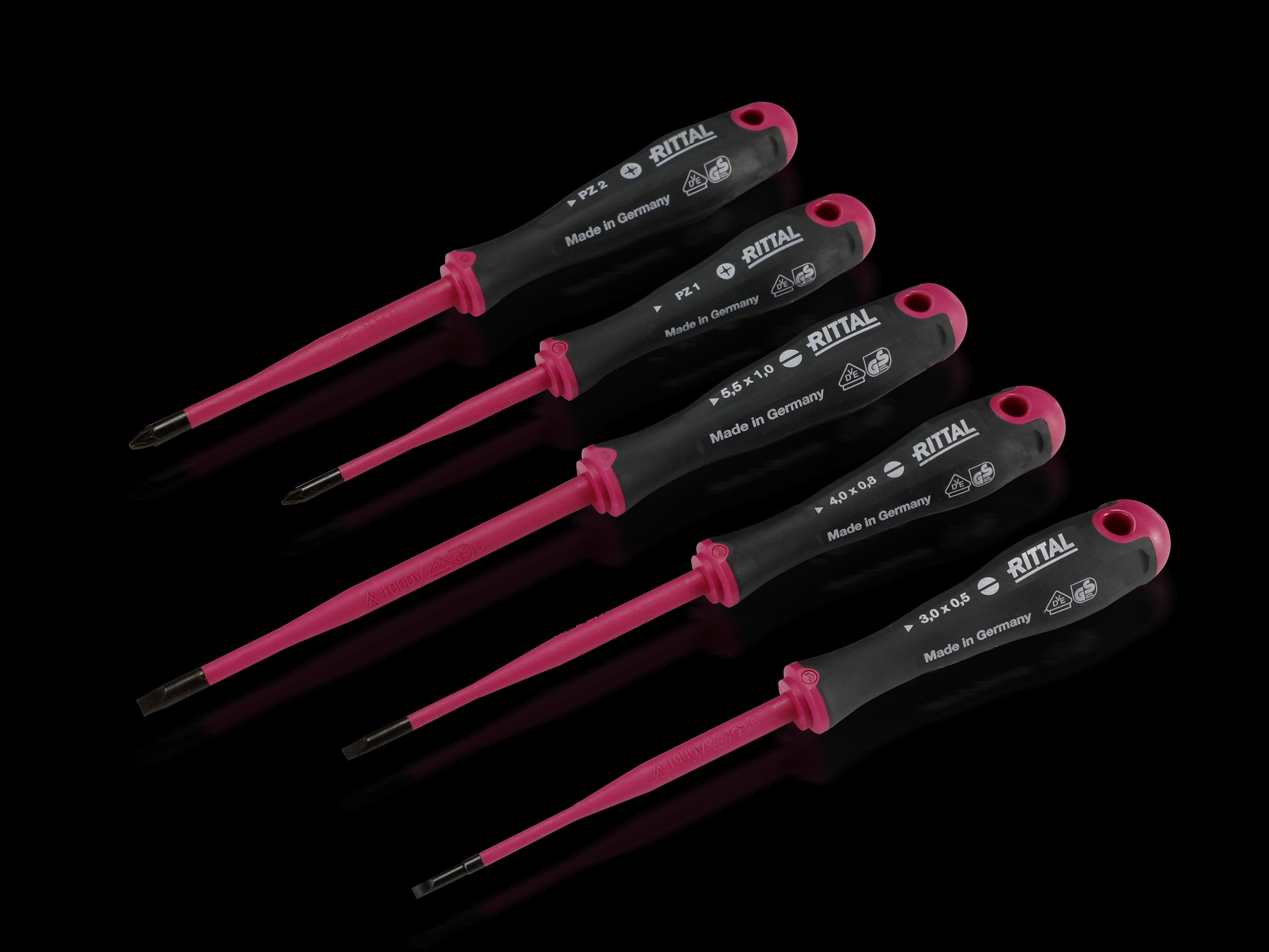 Rittal - Kit 5 tournev.isolés SL3/4/5,5/PZ1/2 gamme automation systems