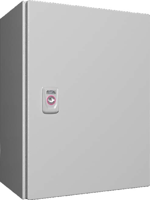 Rittal - Coffret électrique - AX- acier - 1P - H400 L300 P210 - IP66 - plaque de montage