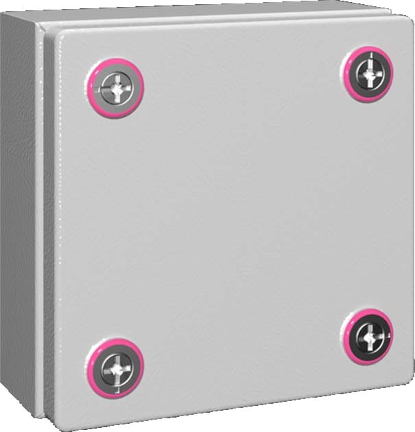 Rittal - Boîtier jonction - KX - acier - H150 L150 P80 - IP66 - sans plaque passe-câbles