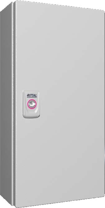 Rittal - Coffret électrique - KX - acier - 1P - H400 L200 P120 - IP66 -plaque de montage