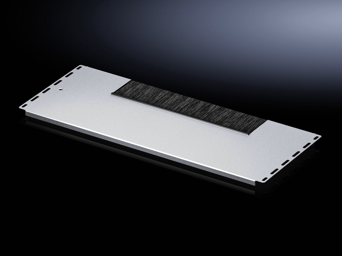 Rittal - Plaque passe-câbles modulaire,monobloc avec brosse - VX IT - pour armoire L600mm